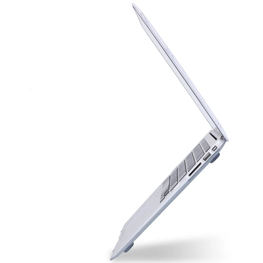 Модный зернистый чехол для ноутбука Macbook Air Pro retina 11 12 13 15 дюймов изысканный полый логотип защитный чехол для компьютера