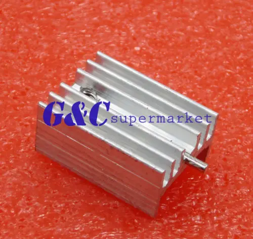 10PCS Heat Sink 21x15x10mm Aluminum Heat Sink TO-220 Transistors DIY