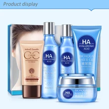 BIOAQUA Гиалуроновая кислота уход за кожей лица набор дневной крем очиститель маски питательная кожа глубокое отбеливание чистый Влажный уход за кожей лица