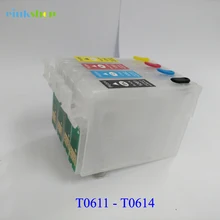 1SET T0611 - T0614 refillable ink Cartridges t0611 for epson stylus D88 DX3800 D68 DX3850 DX4800 DX4850 printer ink 1SET T0611 - T0614 refillable ink Cartridges t0611 for epson stylus D88 DX3800 D68 DX3850 DX4800 DX4850 printer ink