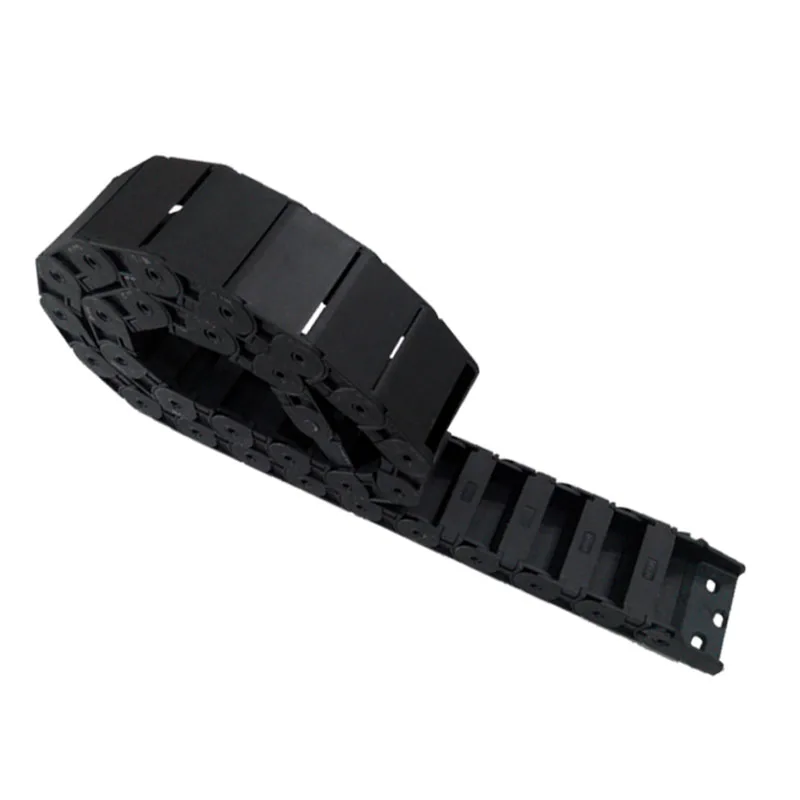 

JFLO 18x50mm Plastic drag chain 1meter 100cm 40" Length Semi closed Inside opening Wire Carrier Cable with connector CNC