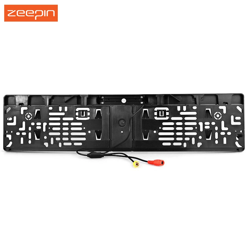 EU Car License Plate Frame Rear View font b Camera b font with Waterproof 4 Light
