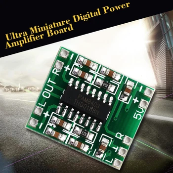 

Green PAM8403 Super Mini Digital Amplifier Board 2 * 3W Class D Digital 2.5V To 5V Power Amplifier Board Efficient hot new 2018