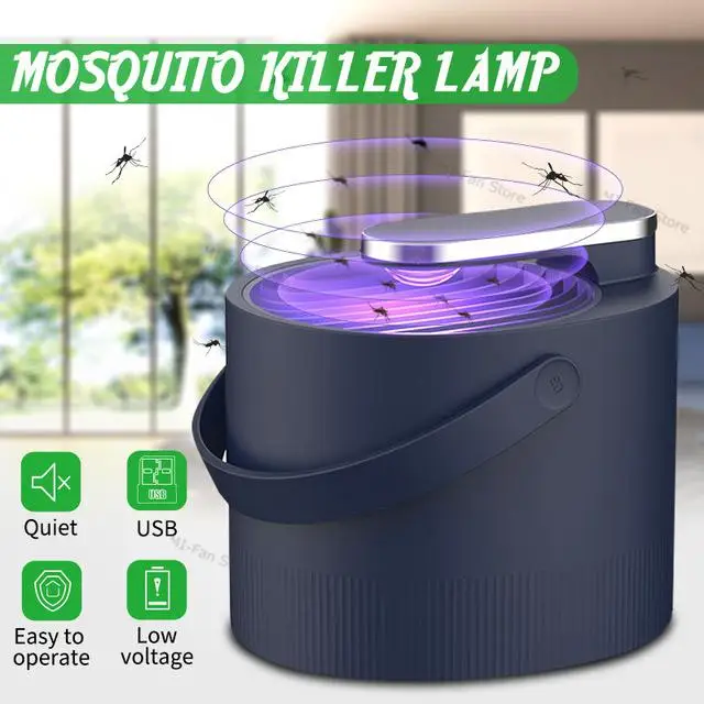 

DSstyles Mosquito Killer Lamp USB Electric Photocatalyst Mosquito Repellent Insect Killer Lamp Trap UV Smart Light