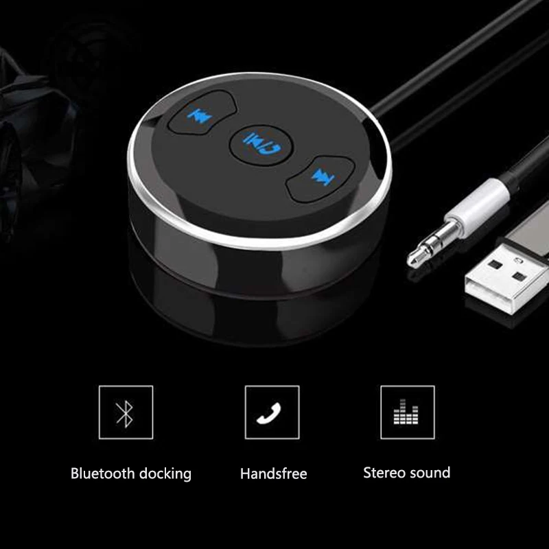 

ENKLOV Bluetooth Car Kit 360 Degree Aurround Aound Mini Audio Receiver Bluetooth Transmitter Wireless Bluetooth Car Handsfree