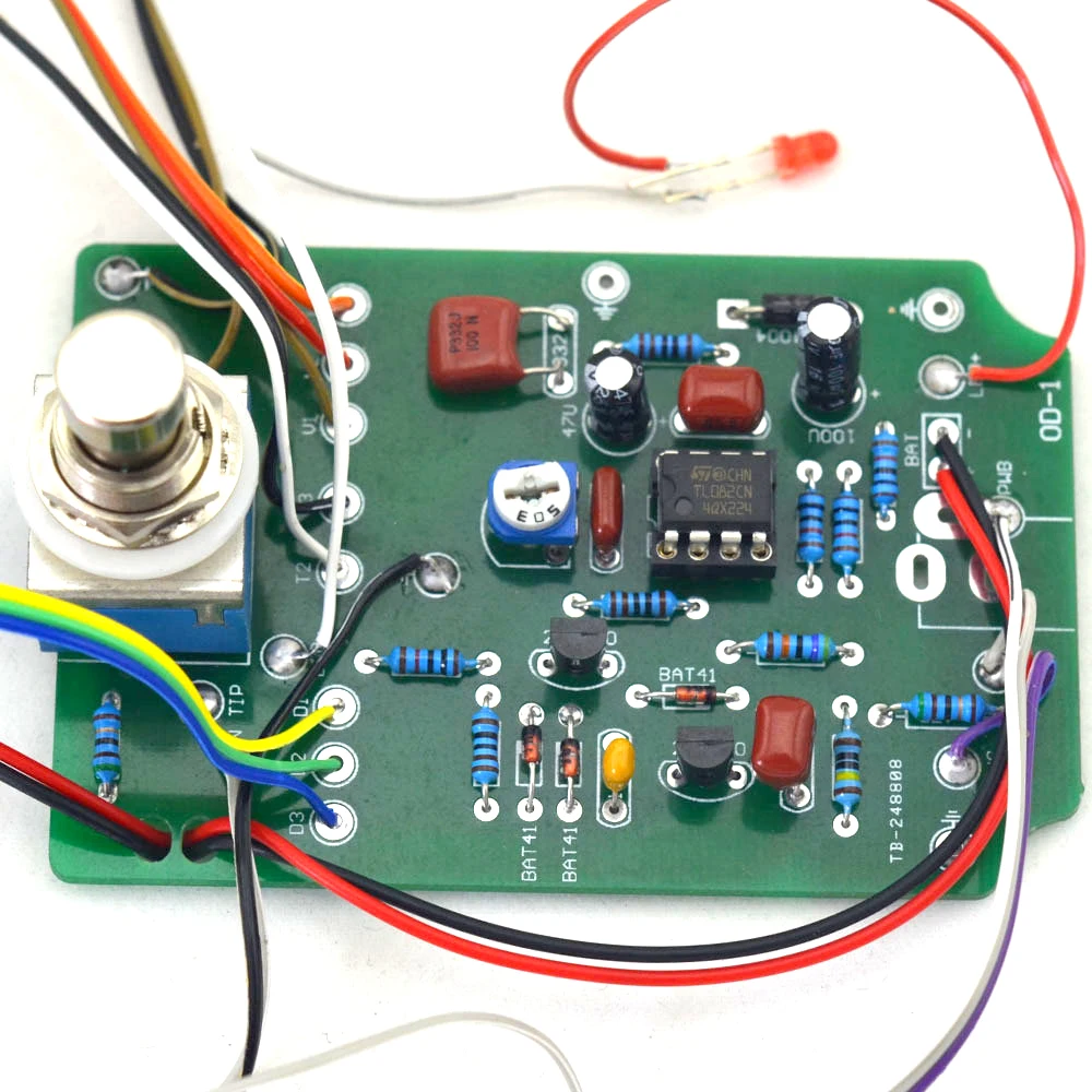 DIY педаль для гитарного эффекта овердрайв Kit с отлитыми алюминиевыми корпусами