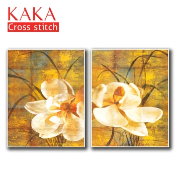 

Cross stitch kits,Embroidery needlework sets with printed pattern,11CT-canvas for Home Decor Painting,Flowers Full NCKF039