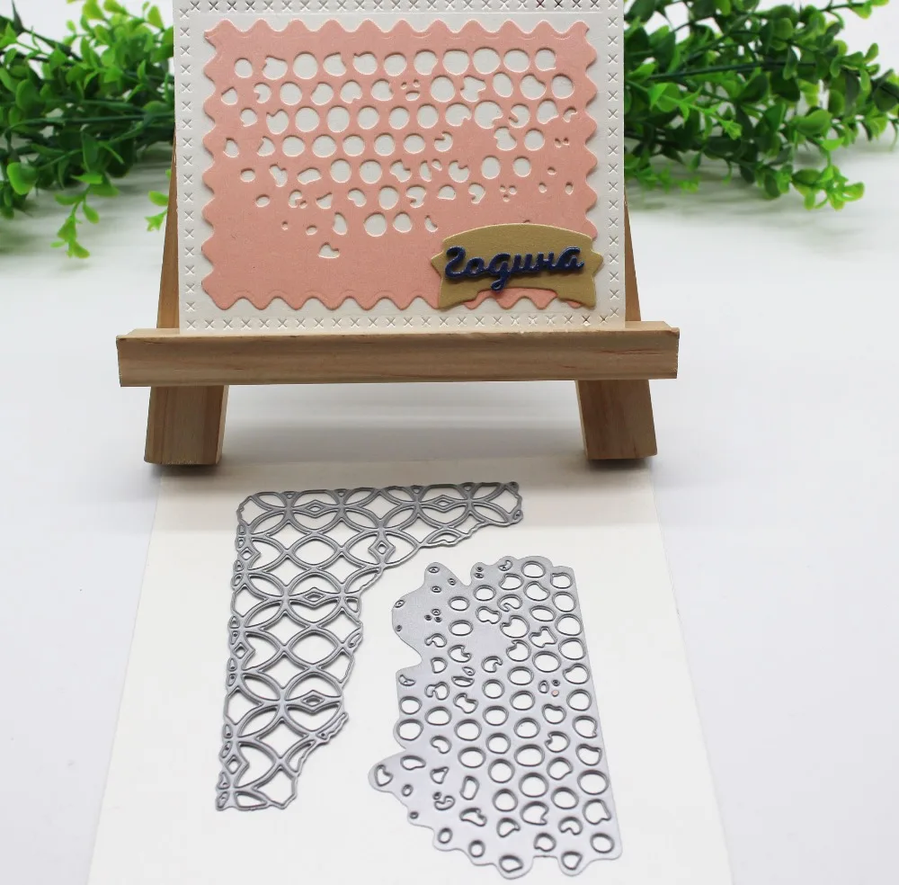 

Hollow&Round Dot Cutting Dies Background Irregular Die Cutting For Scrapbooking Photo Album Embossing Paper Cards Decor Crafts
