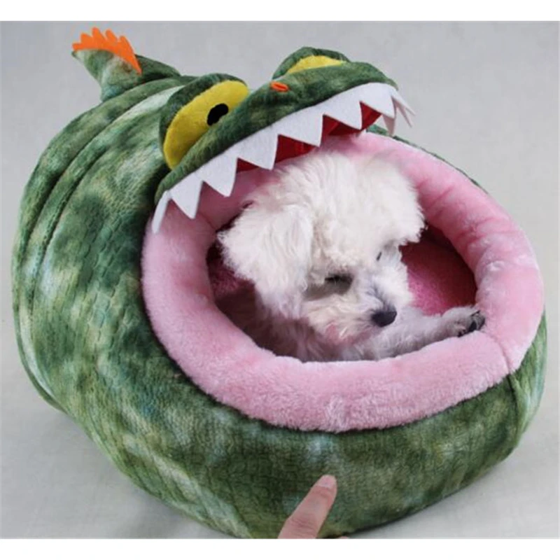 Newest Cartoon Animal Pet Beds For Small Dogs Cats House Warm Soft