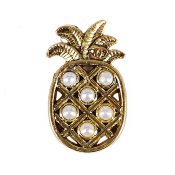 

50piece Metal Gold Pineapple Paerls Hooks Rivets Charm Sewing Garment Rivets Decorated Accessories for Clothes Bags Shoes K487