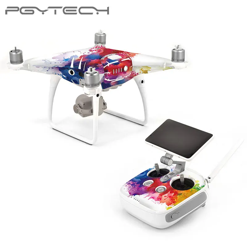 PGYTECH Водонепроницаемый ПВХ RC стикер для дрона для DJI Phantom 4 Стикеры s БПЛА тела+ пульт Управление протектор D3/D4 /D5/D6