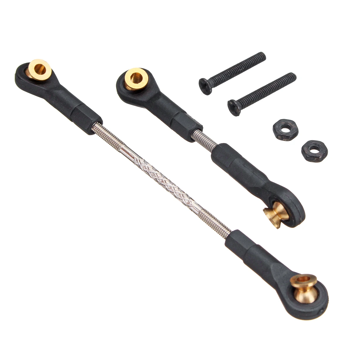 

For WPL RC Car Upgrade Easy to Install Metal Modification Steering Pull Rod Servo Rod Spare Part Durable Cool Attractive Replaec