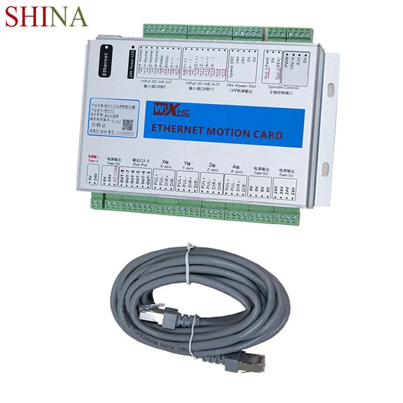 

SHINA CNC 3/4/6 axis Lan interface Mach3 Servo Breakout Board Ethernet Motion Card