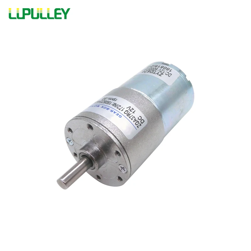 LUPULLEY DC Шестерни Мотор 12V 24V ZGA37RG ZYTD520 реверсивное вращение моторы медленно Скорость 10 Вт 2/5/10/15/20/30/50/1000 об/мин