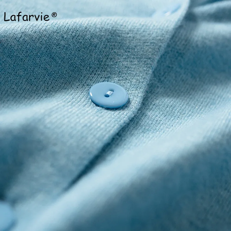 Lafarvie Spring Autumn Plus Size Knitted Hooded Cardigan Sweater Women Long Sleeve Casual Sweater Female Solid Color Oversize