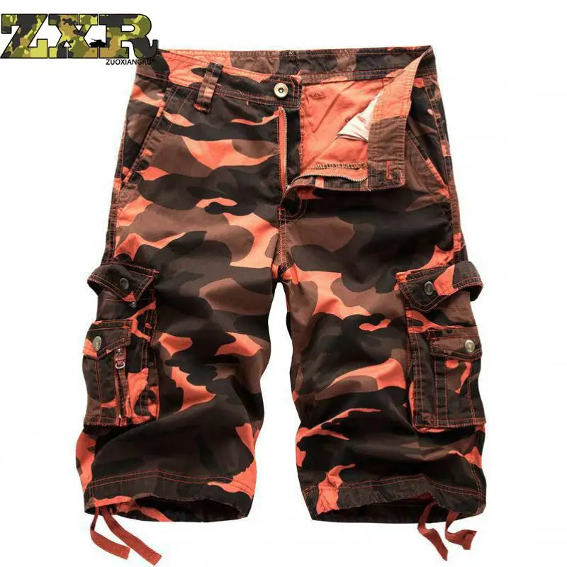New Cargo Camo Shorts Men Summer Cool Design Camouflage Casual Army