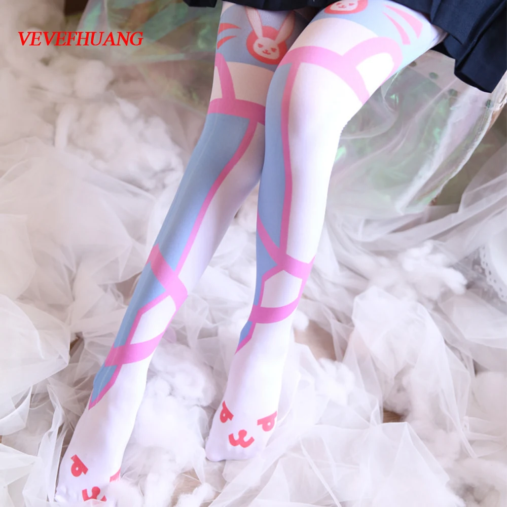 VEVEFHUANG Kосплей японский OW DVA Для женщин Гольфы плотные kawaii для девочек в стиле