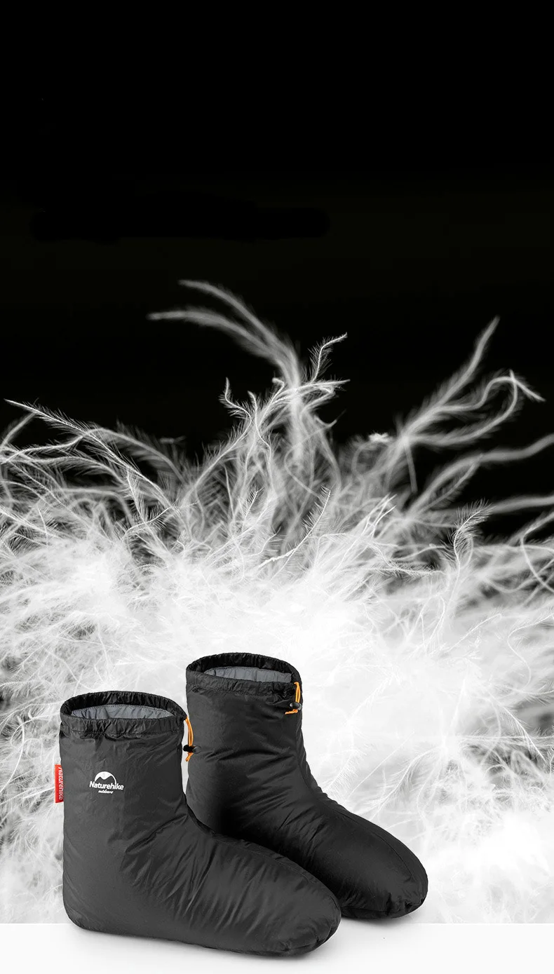 Naturehike para Baixo-cheio Botas para Homens Macios para o Inverno Bolsa de Dormir Chinelo Mulheres Botas Meias Quentes Calçados Acampamento Acessórios 13 High Quality Esporte e Lazer