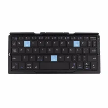 2017 Bluetooth font b Keyboard b font Travel Portable Folding Metal font b Keyboard b font