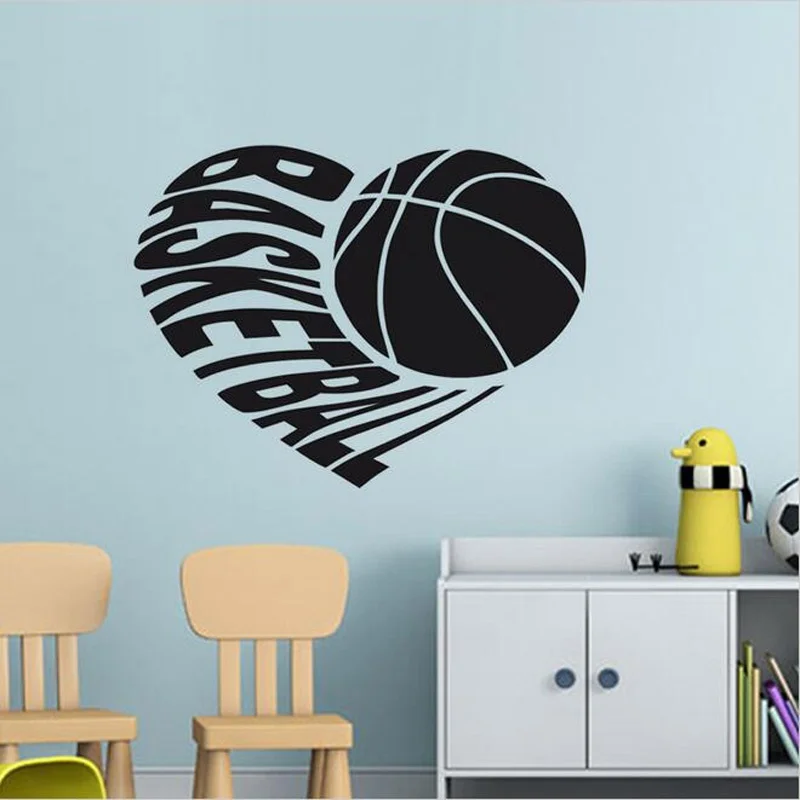 Basketball Wall Stickers Boy's Room Wall Decor Car Styling Creative