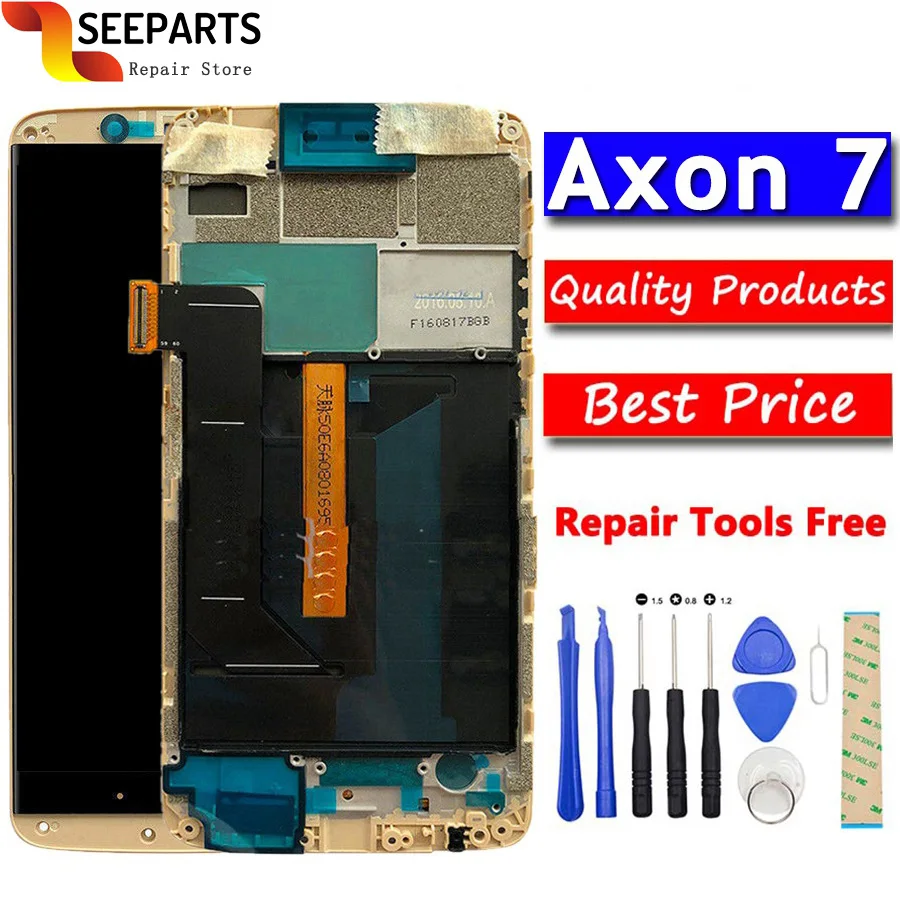 AMOLED для ZTE Axon 7 LCD A2017 A2017U A2017G дисплей сенсорный экран дигитайзер Aseembly Замена Axon7 |