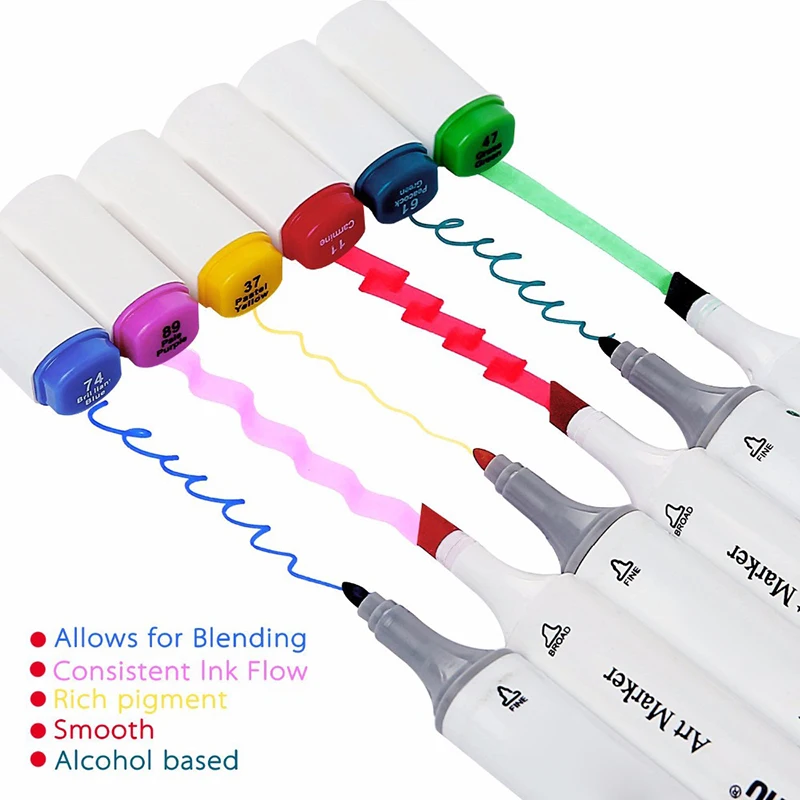 TOUCHNEW маркер 80 168 цветов анимационный набор маркеров для эскизов дизайн одежды Рисование маркер ручка для рисования манга дизайн набор