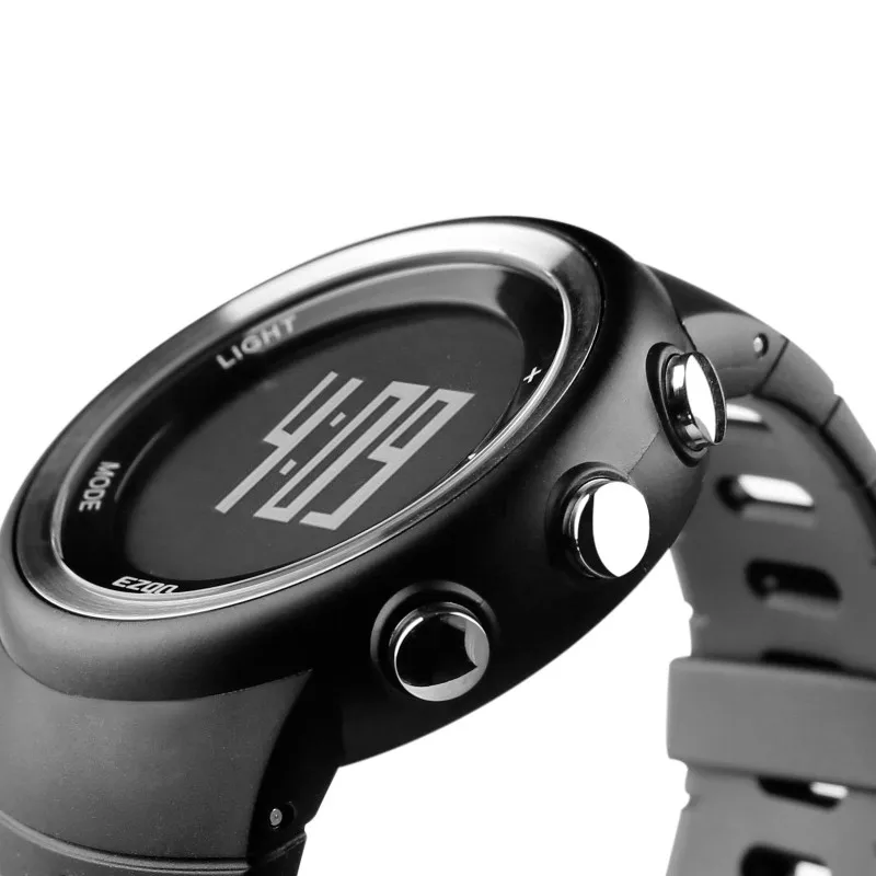 Мужские спортивные часы EZON для бега, цифровой шагомер, Монитор калорий, секундомер, наручные часы, водонепроницаемые часы, мужские часы, мужские часы