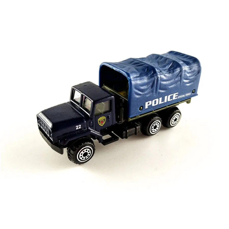Военный танк ракета автомобиль полицейский автомобиль инженерный цемент грузовик экскаватор-погрузчик модель для строительных комплектов игрушка - Цвет: 12