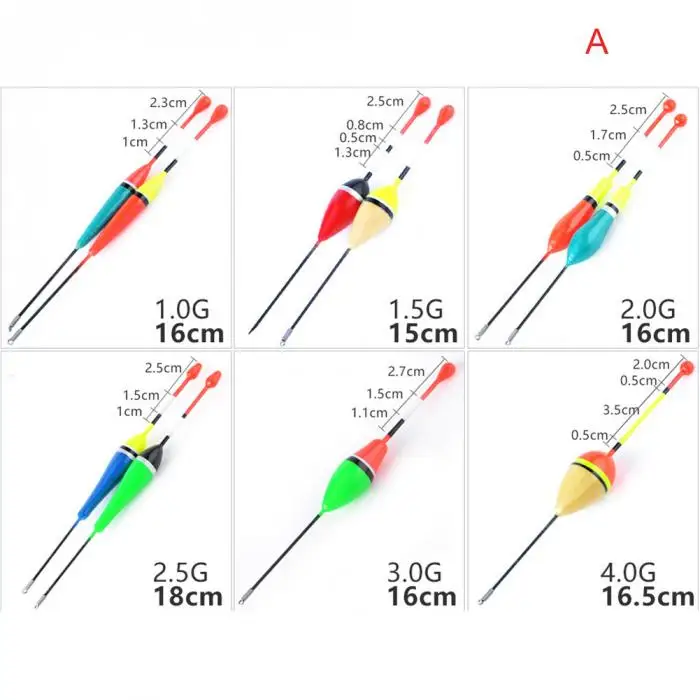 10 шт. разные размеры цвет Ice рыбалка поплавок набор плавающий буй для карпа снасти интимные аксессуары C55K распродажа