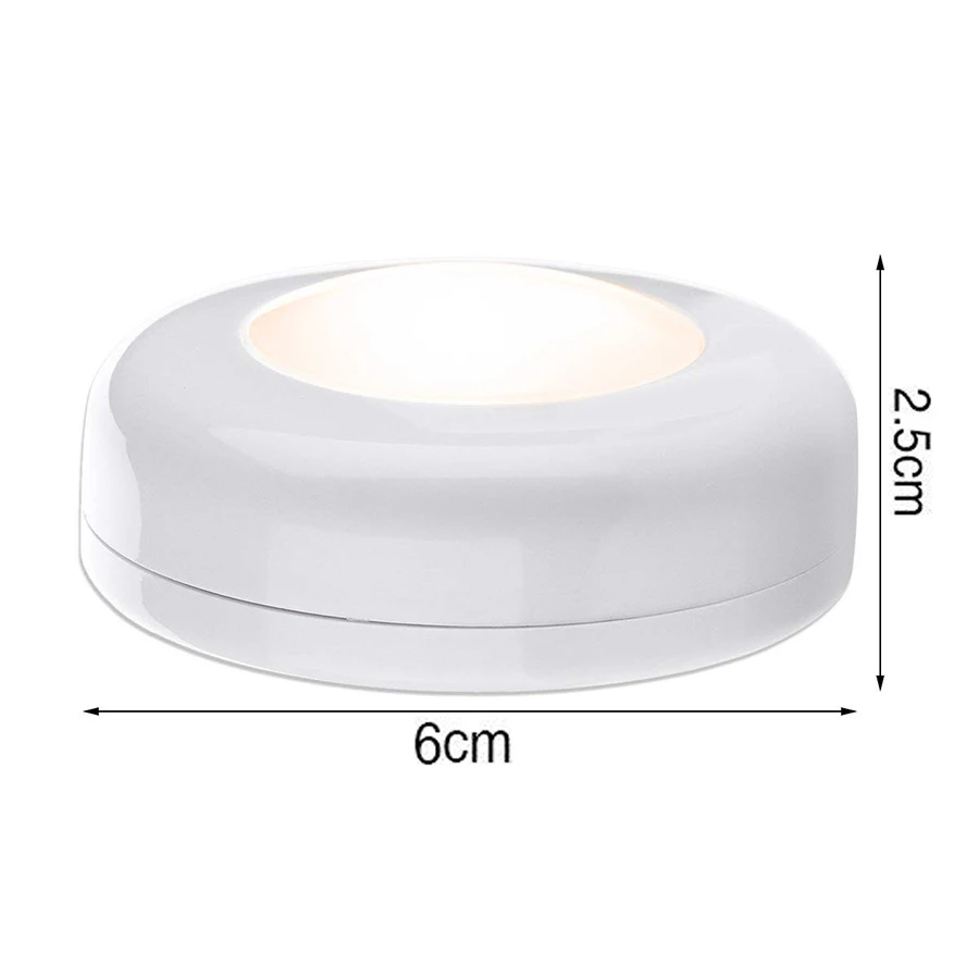 

Antikue Dimmable Warm white+White Cabinet Lights Puck Light Shelf Kitchen Closet Lamp LED Closet Showcase Counter Night Lighting