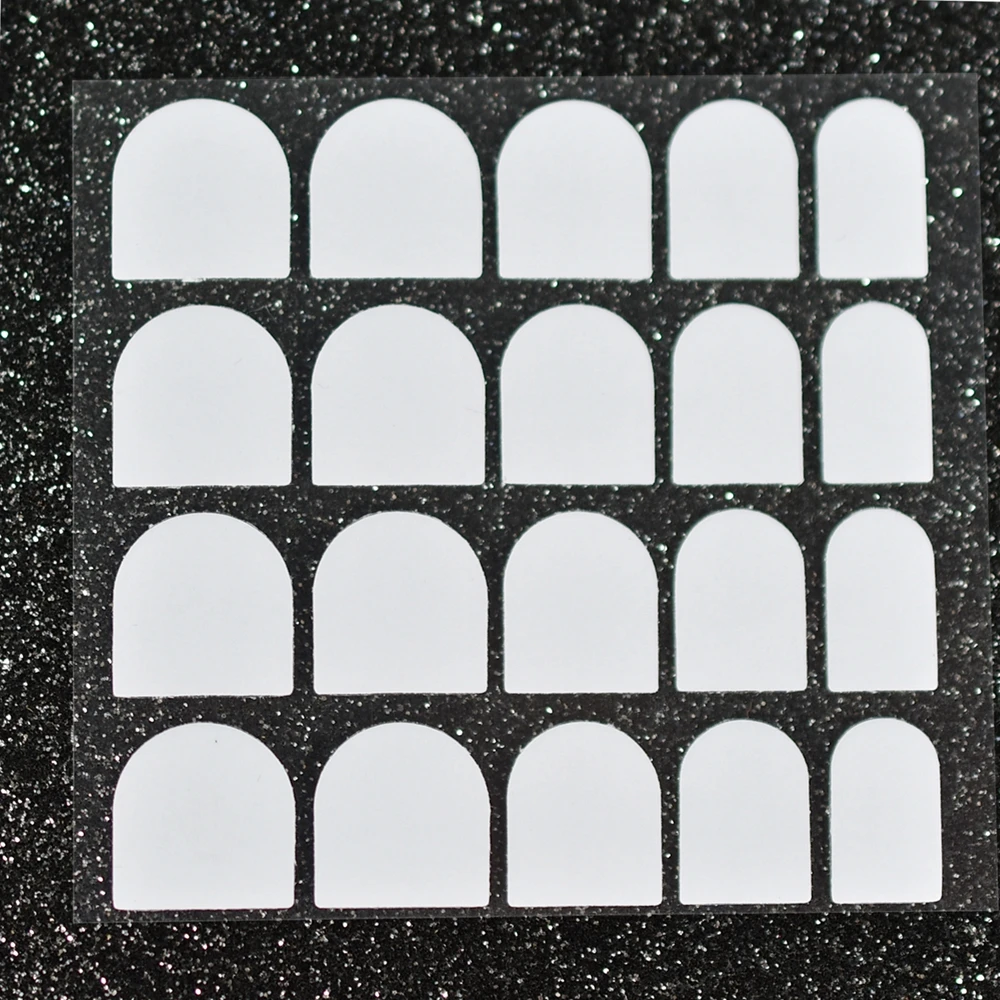 3/10 лист прозрачная двухсторонняя наклейка крепкая Прозрачная Клейкая резинка 20 кончиков подходит для ногтей