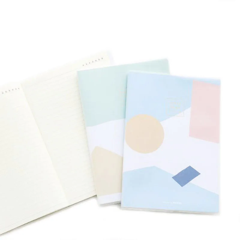 

2Pcs/lot Creative B5 Organizer Journals Dairy Notebook 96 Sheets Soft Copybook Office School Stationery Daily Memos Book R35