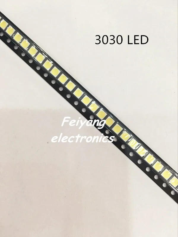 

100pcs Lextar LED Backlight High Power LED 1.8W 3030 6V Cool white 150-187LM PT30W45 V1 TV Application 3030 smd led diode