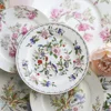 Bone Porcelain Western Dinner Plate Creative Steak Flat Plate Tableware Ceramic Plate Household Hotel Place Platform Inter-disc ► Photo 1/5