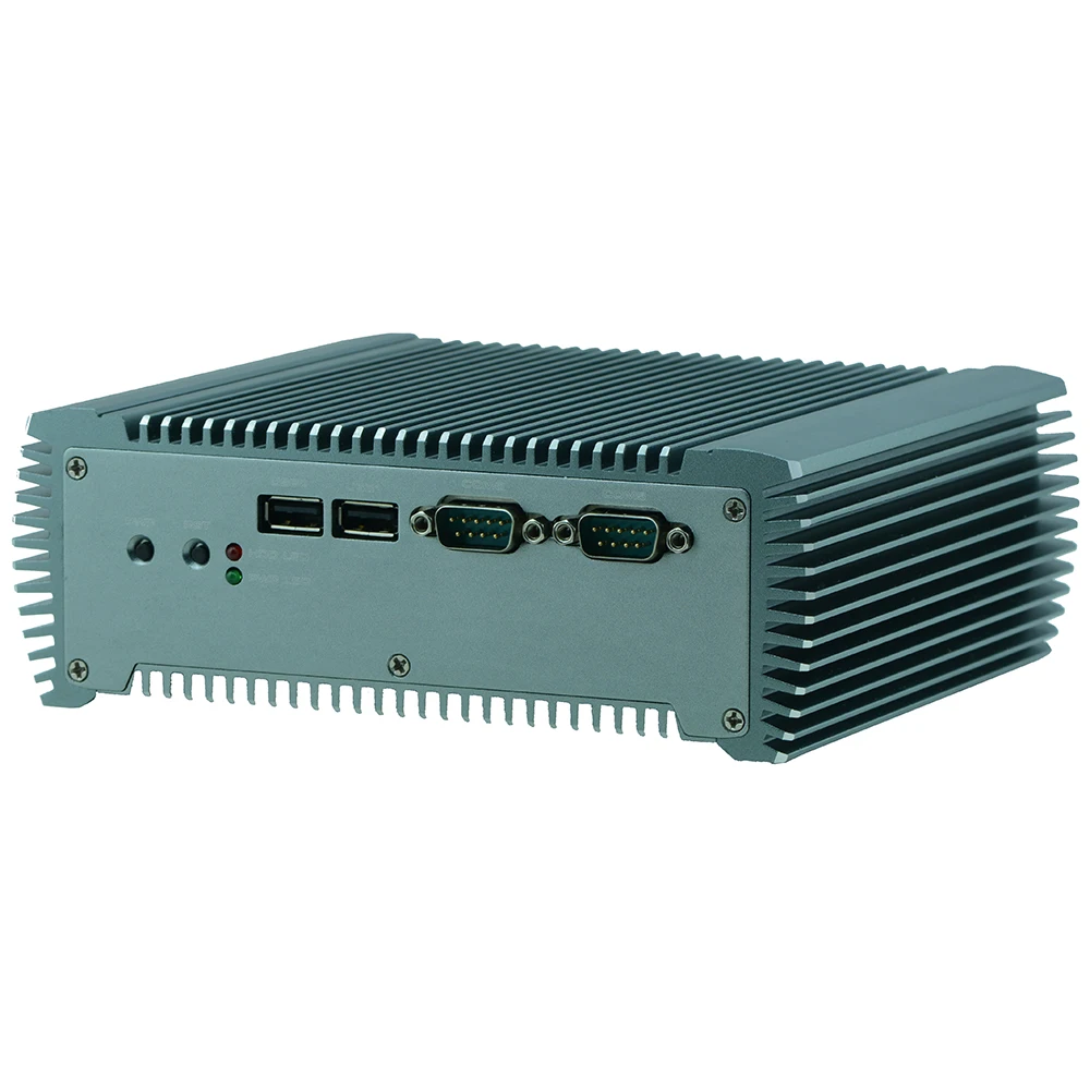 Fanless Embedded Industrial Computer with 6 COM 2 LAN 82583V Partaker Q10 (2)