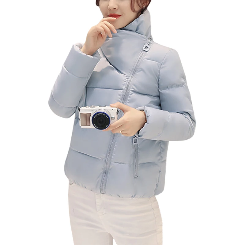 

2016 winter new short cotton jacket Korean female long-sleeved jackets Slim thin coat bread clothing vestidos RLD030