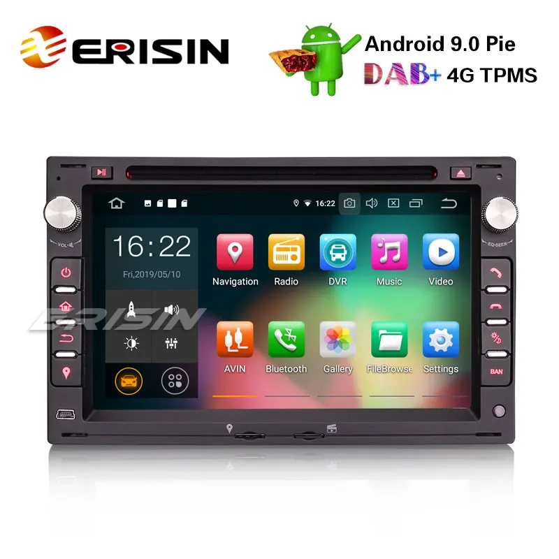 Erisin ES7986V-64 7 &quotAndroid 9 0 автомобильный Радио DVD плеер зеркальная ссылка OBD 4G DVR GPS