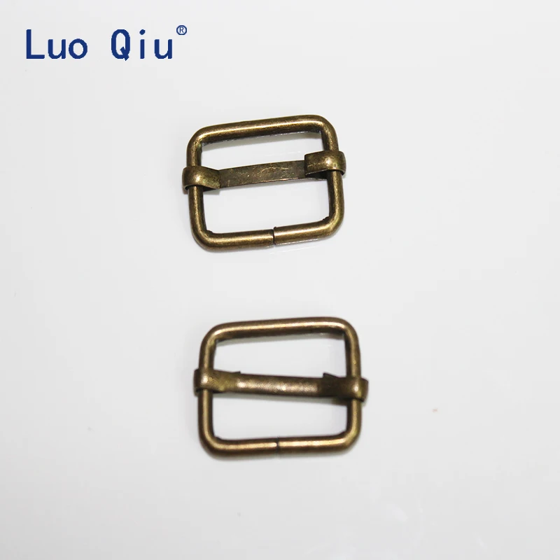 

Luo Qiu 100 шт./лот 20 мм бронзовая Пряжка для регулировки подтяжек пряжки для ремня слайдер Третья передача вычет зажимы для подтяжек