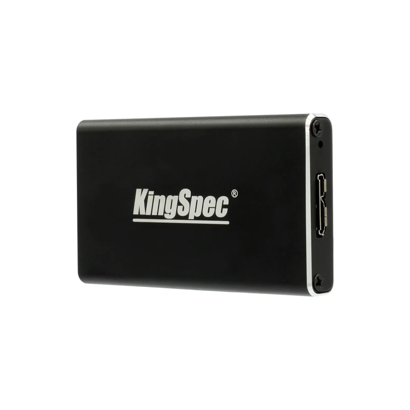 KingSpec mSATA SSD к USB 3 0 внешний черный корпус для жесткого диска HD жесткий диск коробка