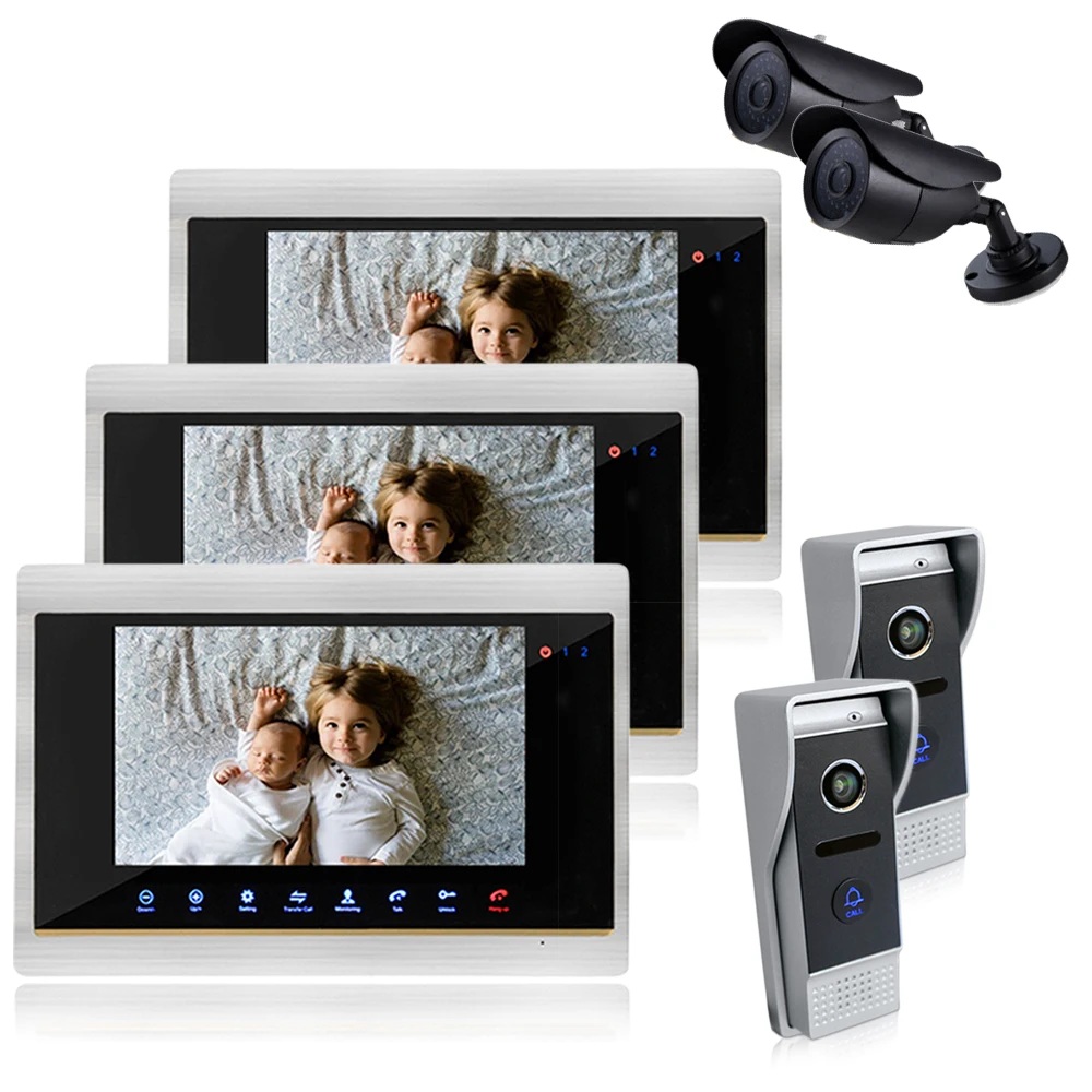 Homefong 7" Video Intercom Door Phone System With 3