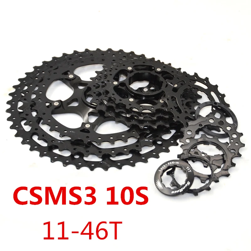 Sunracing CSMS3 11-46T 10 скоростей 10s ширина соотношение MTB горный велосипед запчасти для велосипеда кассетные звездочки и задняя вешалка комплект