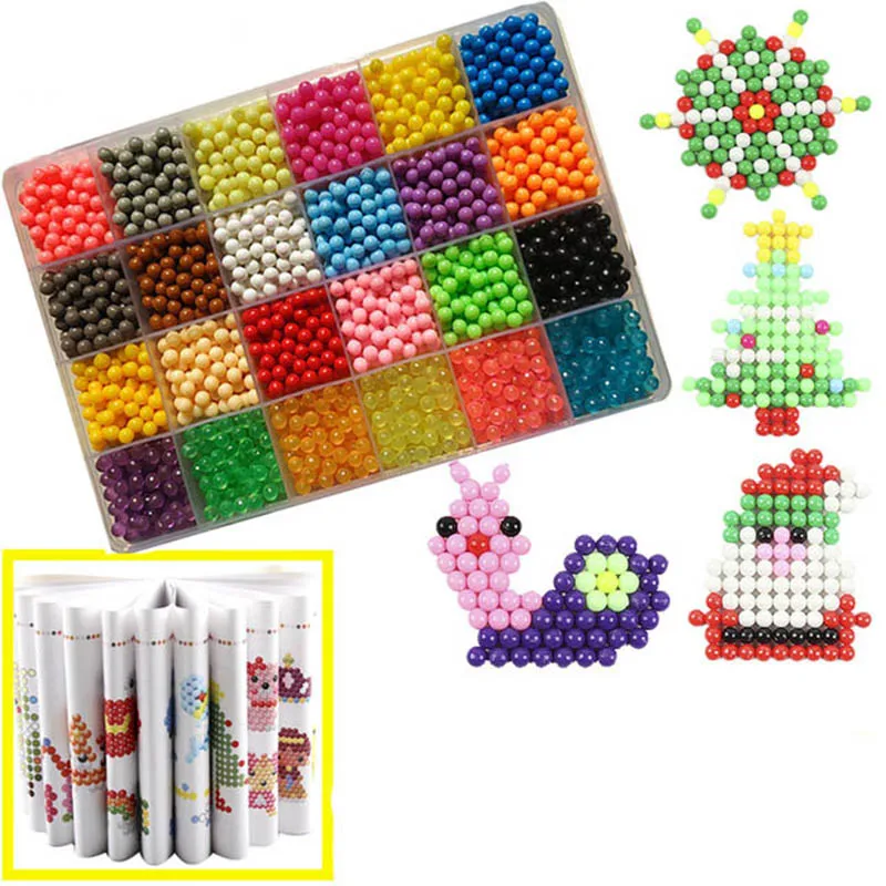 

2019 DIY Water Mist Magic Beads Toys For Children Animal Molds Hand Making Puzzle Kids Educational Toys Spell Replenish Beans