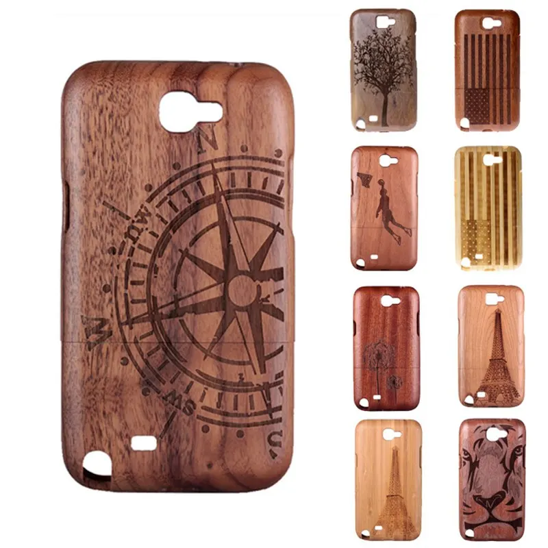 

Laser pattern Phone case For Samsung galaxy note2 Case Laser pattern Wood Phone Case Wooden Hard Shell Cover For Samsung note2