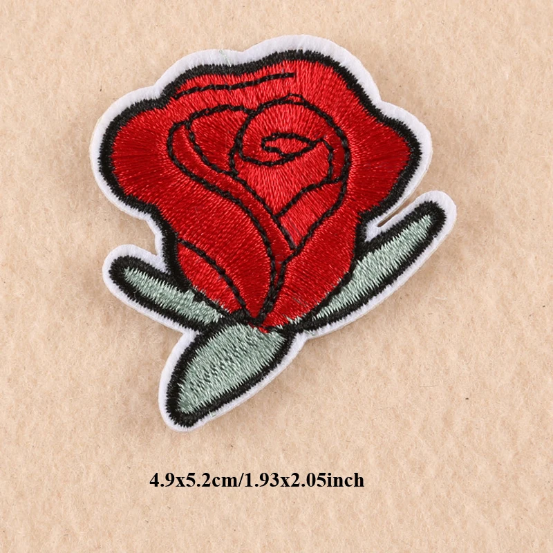 20 шт. вышитые аппликации в виде цветка розы|iron on applique|iron onapplique iron |