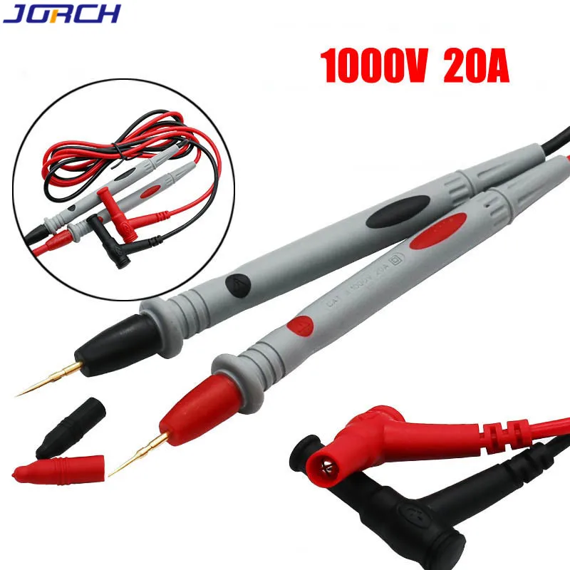 

1 Pair Universal Probe Test Leads Pin for Digital Multimeter Needle Tip Meter Multi Meter Tester Lead Probe Wire Pen Cable 20A