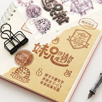 

Funny Transparent Clear Silicone Stamp For DIY Scrapbooking Photo Album Decor