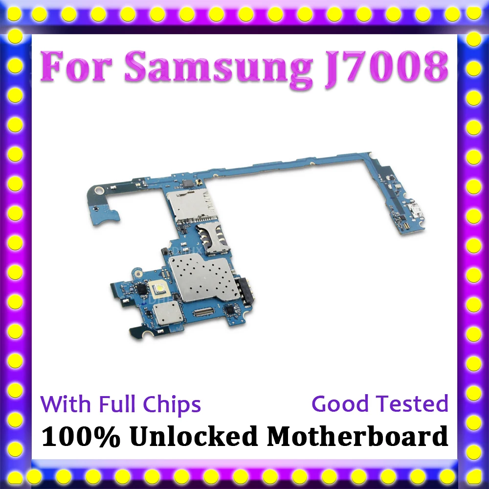 Материнская плата для Samsung Galaxy J7 J7008 полностью разблокированная материнская с