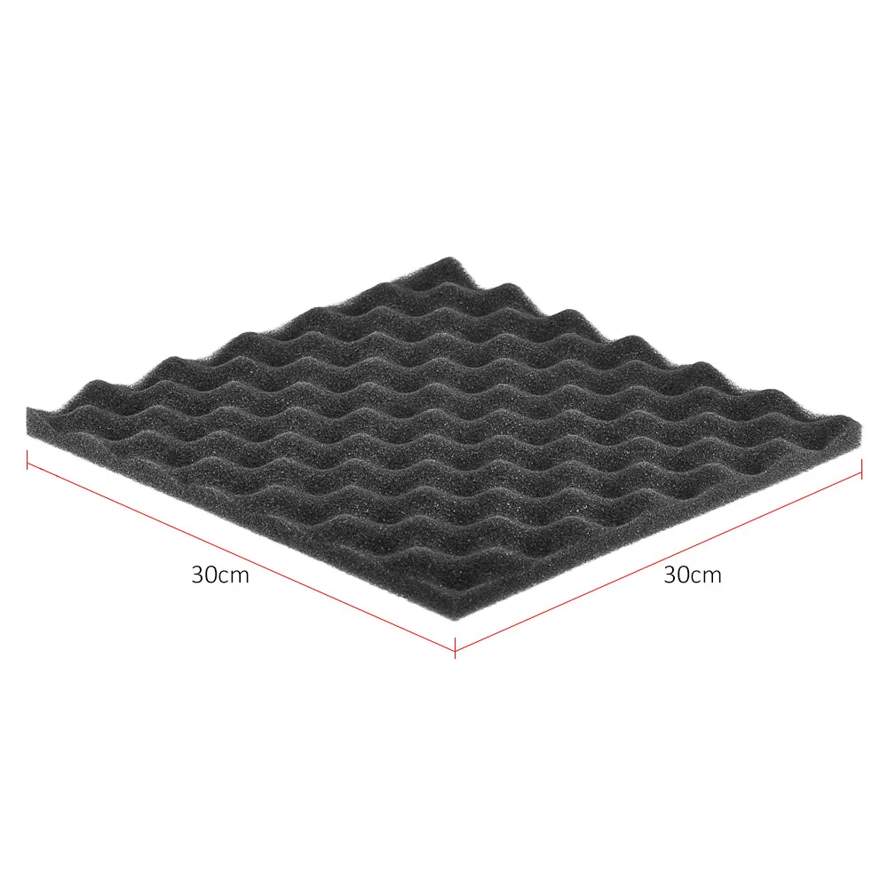 

12 Pack Studio Acoustic Foams Panels Sound Insulation Foam 30 * 30cm effectively controlling unwanted reverb and echo