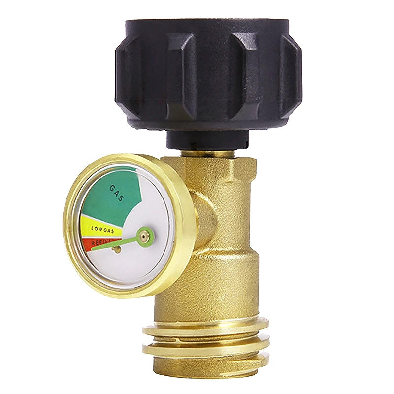 

TOP!-Propane Tank Connector Gas Tank Meter Propane Tank Gauge Pressure Gauge