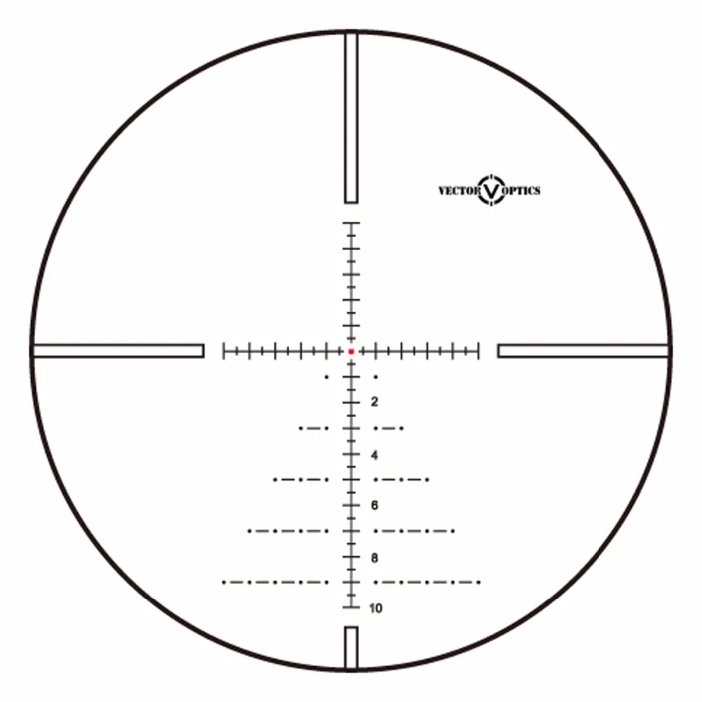 Векторная оптика Paragon 2-10x50 немецкий объектив прицел с большим боковым колесом 1/10 мил с подсветкой красная точка стекло Сетка